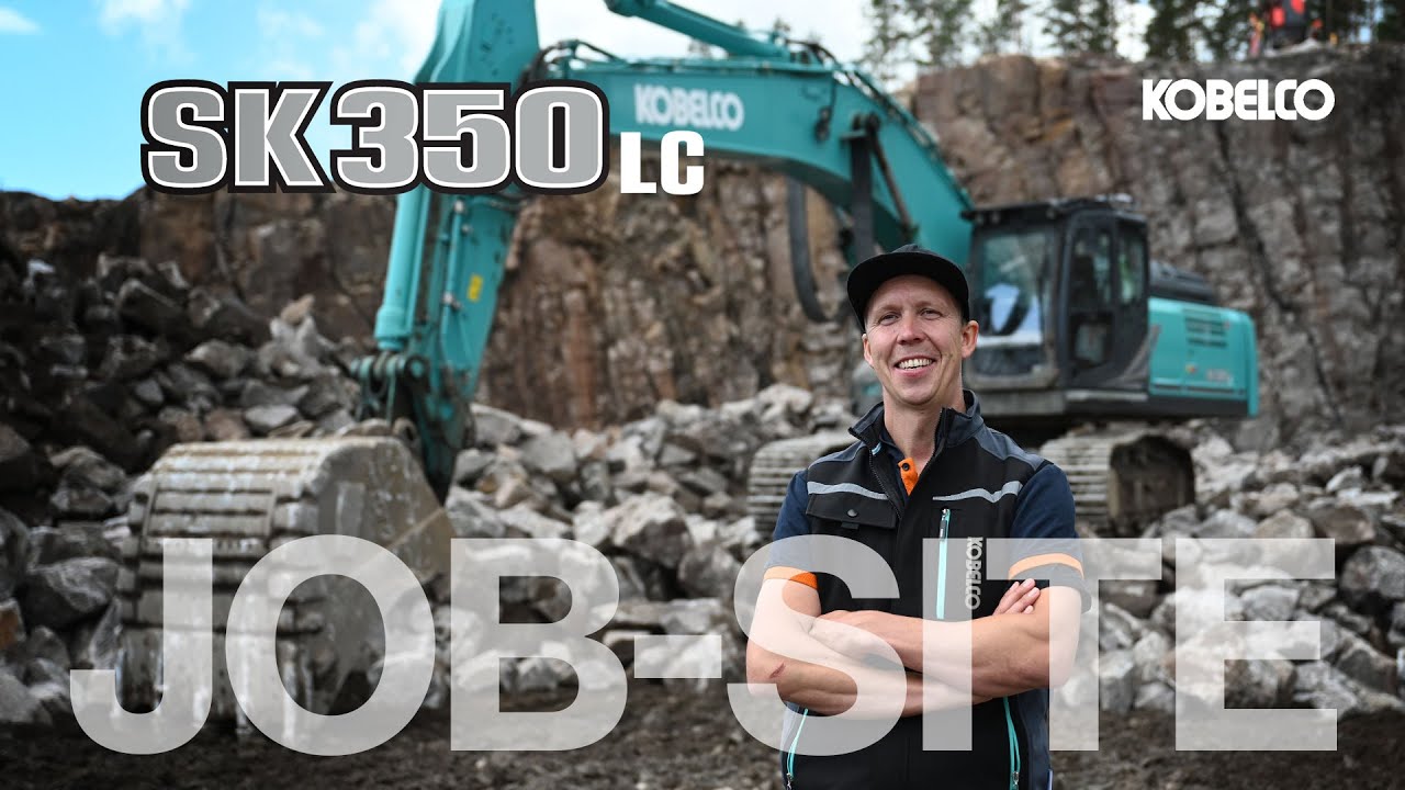 Kobelco SK350LC-11E in Action: Swedish Quarry Work with T Falk Entreprenad AB! 🚧💥