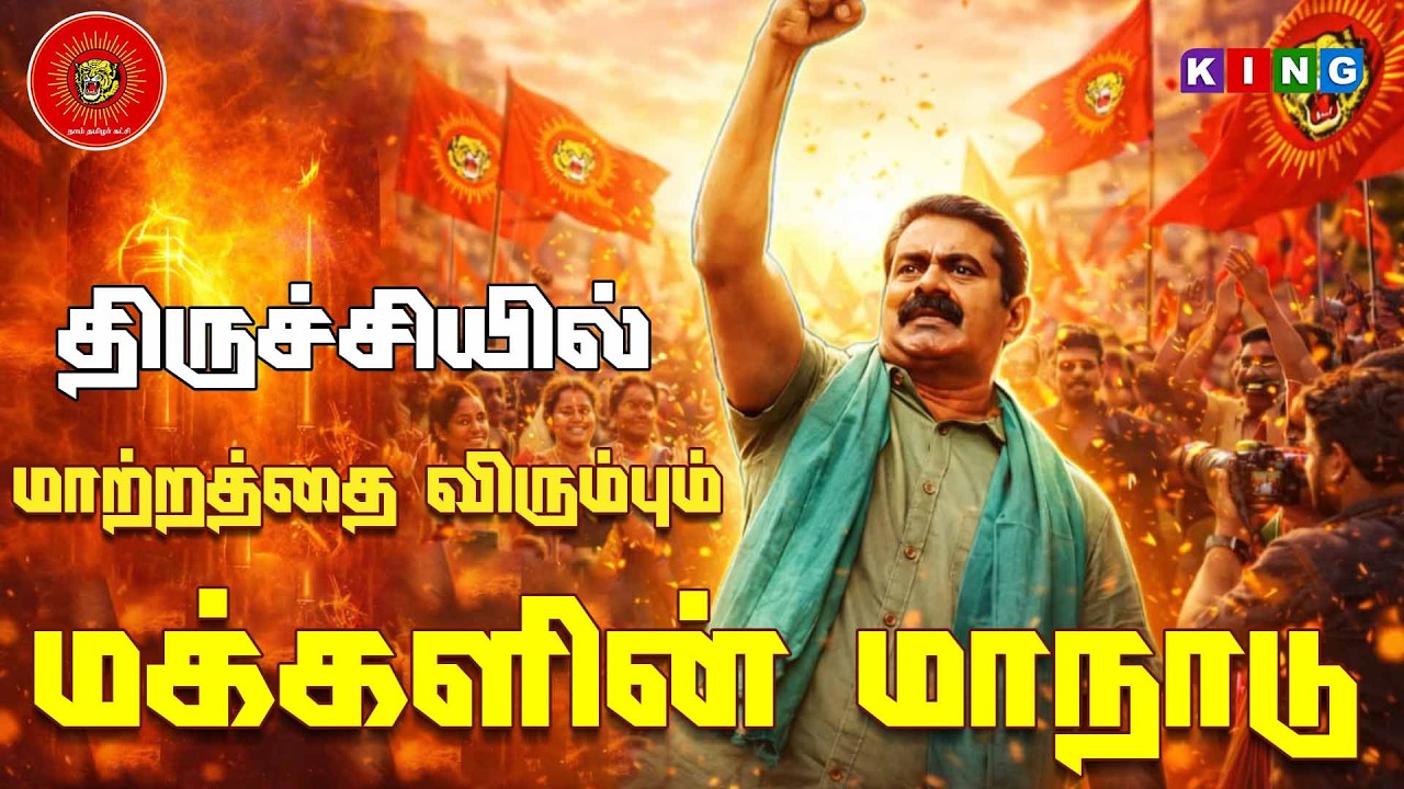 🔴LIVE:திருச்சியில் மாற்றத்தை விரும்பும் மக்களின் மாநாடு| சீமான் உரை
