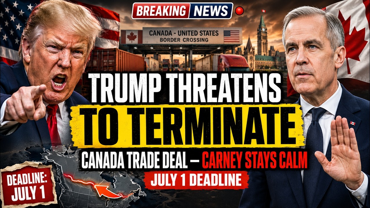 Trump Threatens to Terminate Canada Trade Deal Days Before July 1