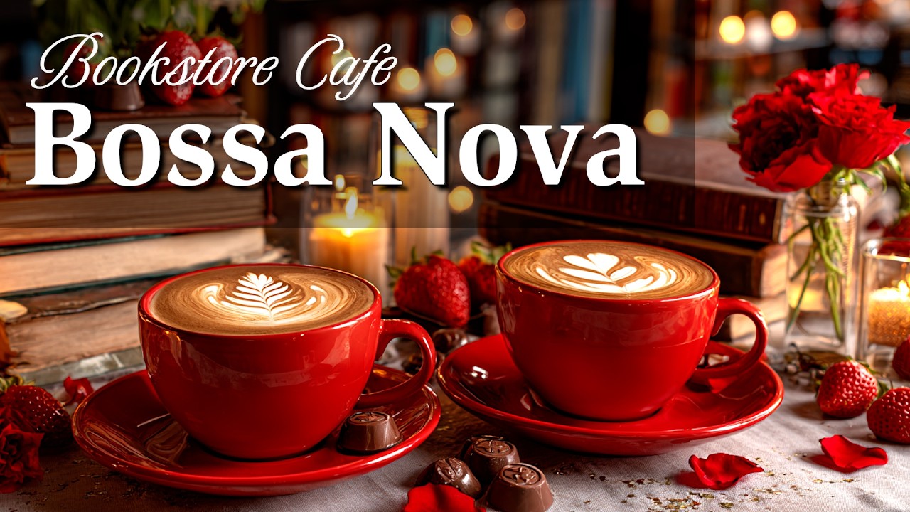 Smooth Bossa Nova for Focus & Work ☕️ Bookstore Cafe Ambience for Reading, Studying & Relaxation