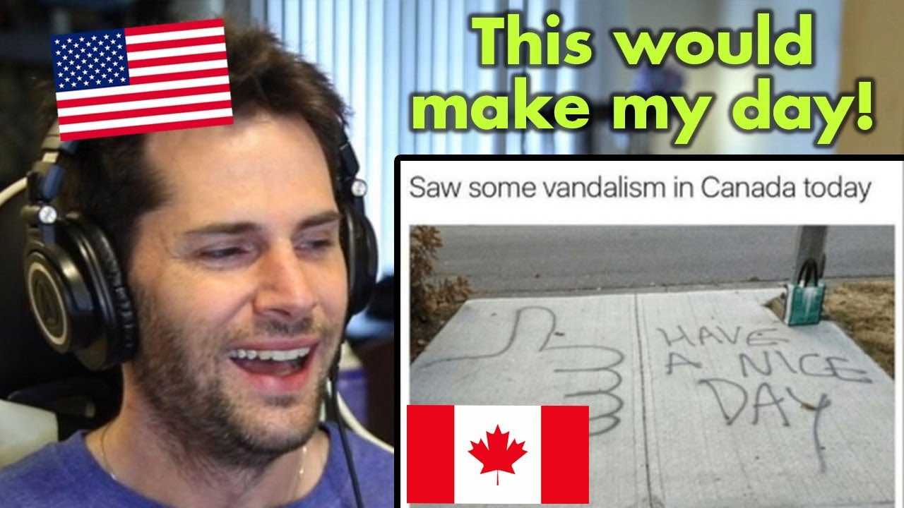 American Reacts to FUNNY Canadian Memes (Part 4)