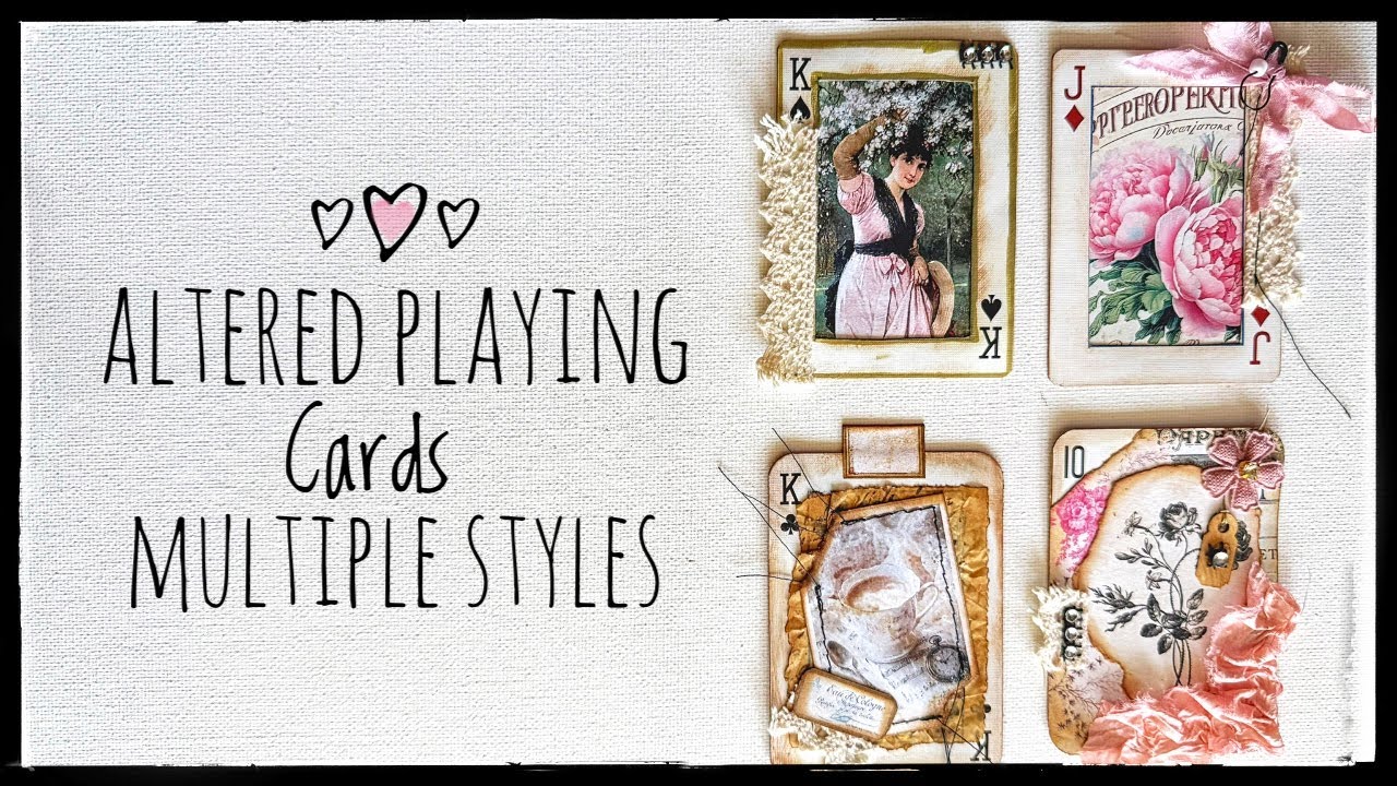 Altered Playing Cards Multiple Ways - Tutorial - Tags - Tuck Spots