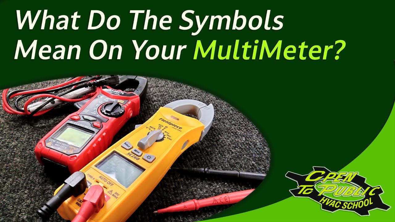 How To Read A Multimeter - What The Symbols Mean