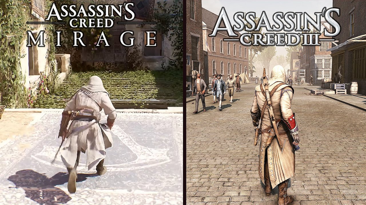 Assassins Creed Mirage vs AC III - Parkour Gameplay Comparison