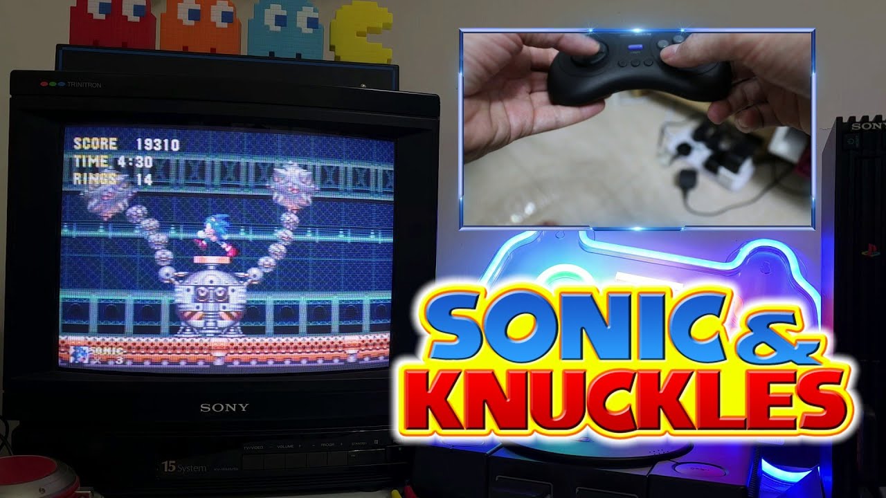 Sonic & Knuckles Gameplay - Sega Mega drive/Genesis - Sony Trinitron CRT TV