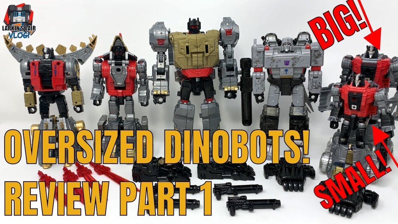 Обзор крупных динозавров KO POTP в цветах G1, часть 1 (версия Black Mamba Dino-Troops Alloy)