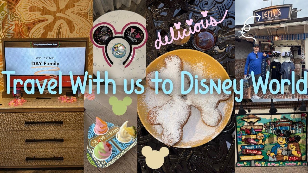 Travel Day - Check in @ Polynesian/Explore Disney Springs/Mickey Beignets