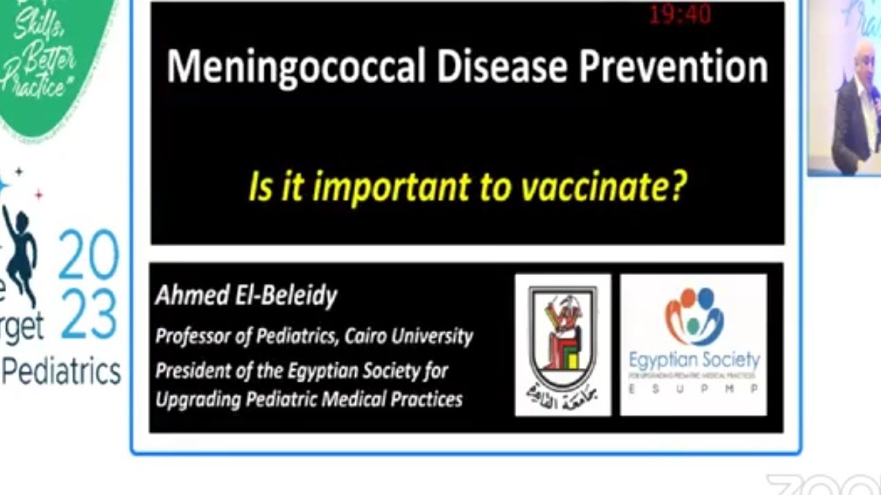 Meningococcal Disease Prevention, is it important to vaccinate? Prof Ahmed Elbliedy