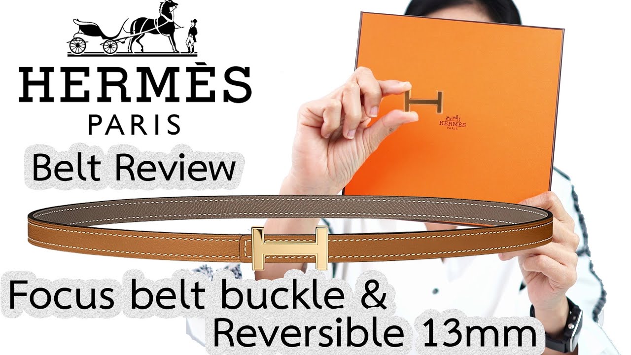 รีวิวเข็มขัด Hermes Focus Belt Buckle & Reversible Leather Strap 13mm