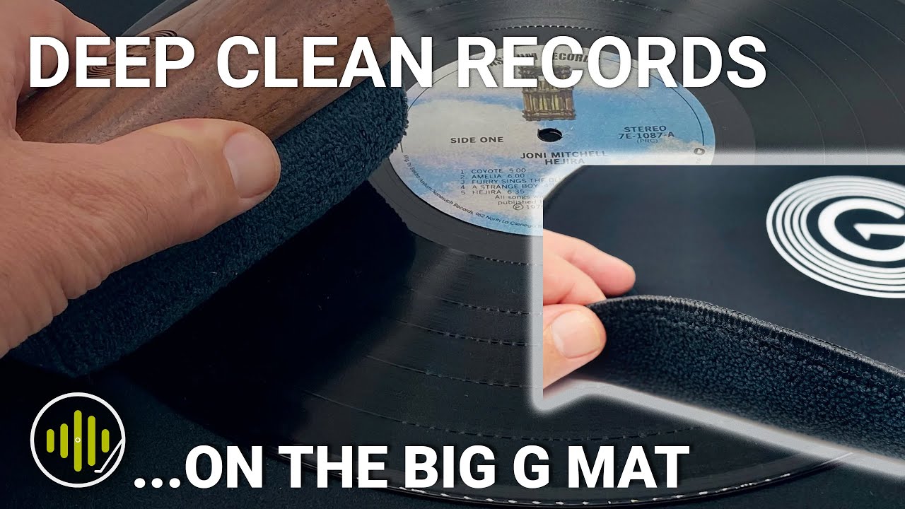 Глубокая очистка пластинок на новом коврике BIG G от GrooveWasher