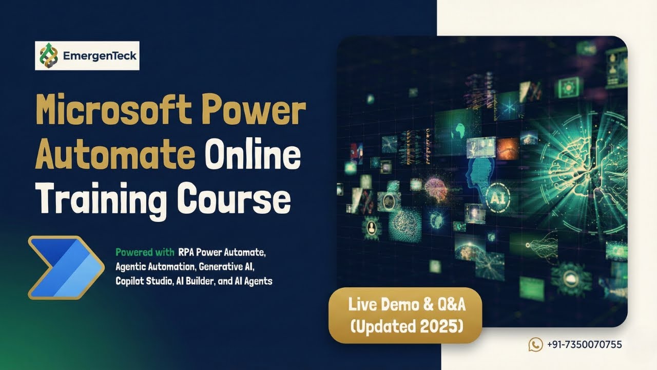 Microsoft Power Automate Online Training Course | Live Demo & Q&A (Updated 2025 -26)