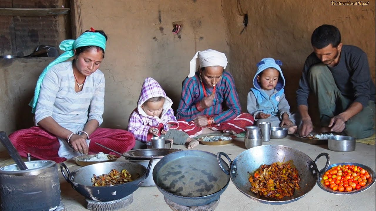 Simple Nepali Village Cooking ||Family Awaits Their Return||