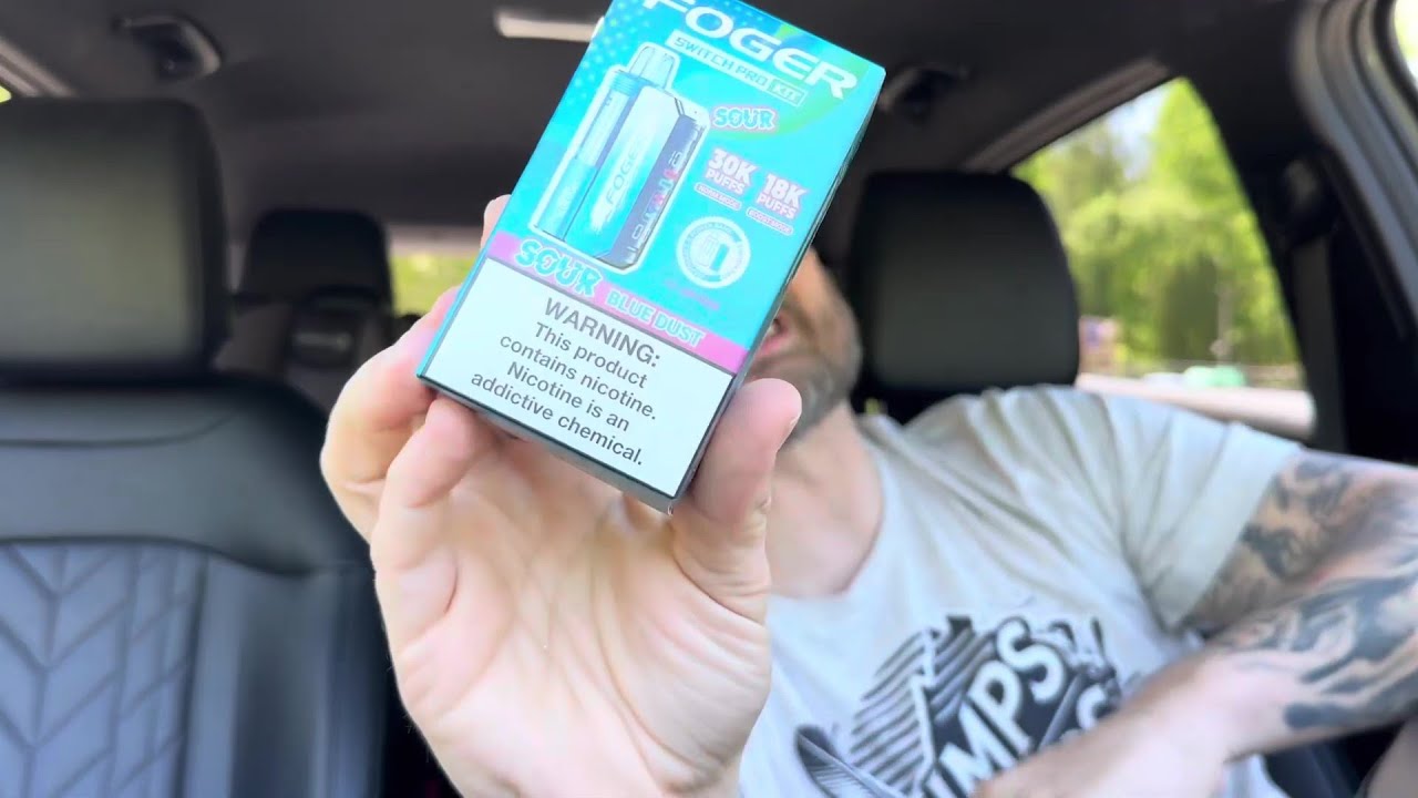 FOGER 30K- SOUR BLUE DUST  *21 & Up* By @lacedupvape
