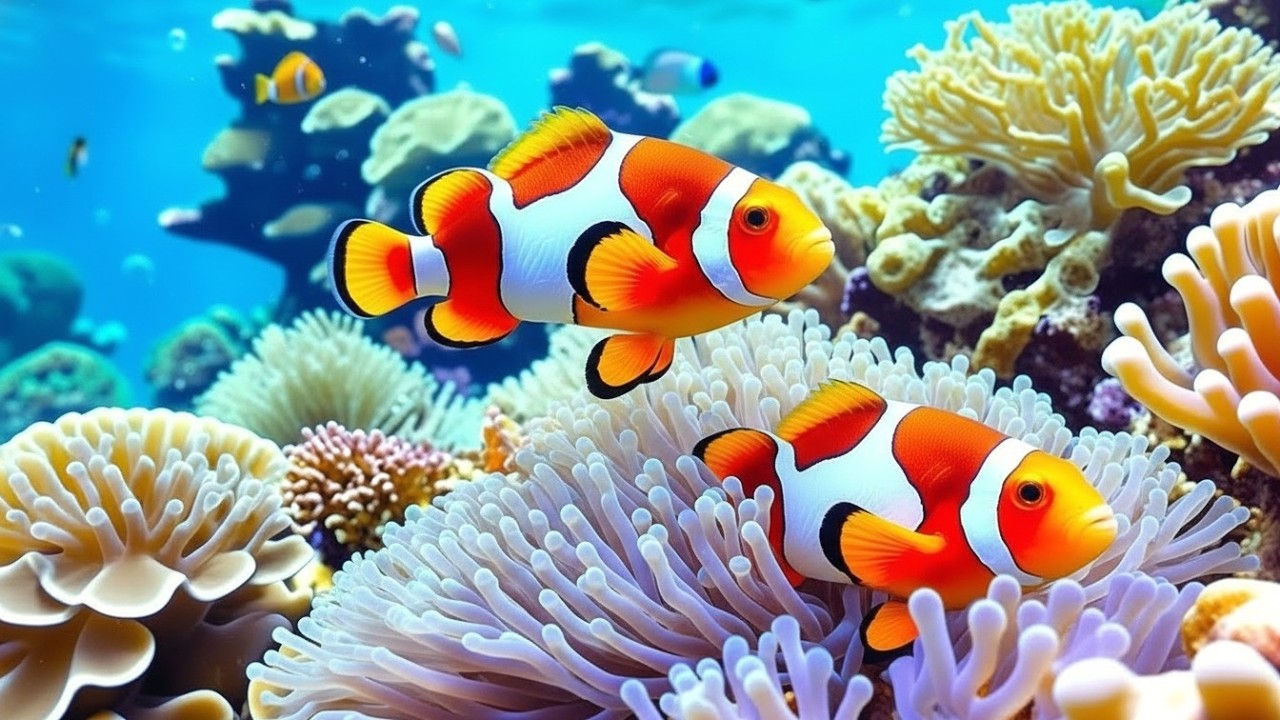 The Best 4K Aquarium - Dive Into The Mesmerizing Underwater Realm, Sea Jellyfish, Coral Reefs .