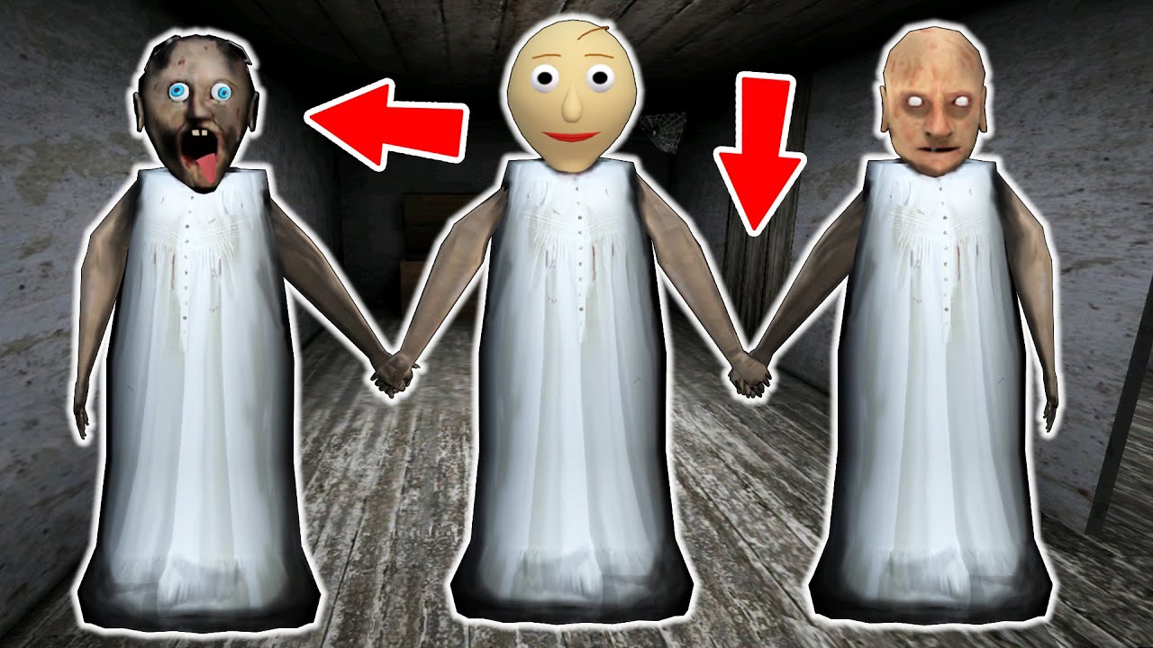 Granny vs Grandpa vs Baldi vs Noob-Granny - funny horror animation (231-240 series in a row)