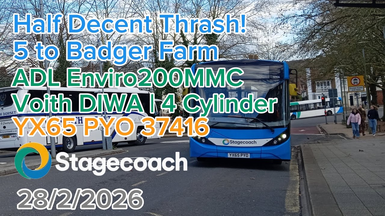 Half Decent Thrash! | ADL Enviro200MMC Voith | YX65 PYO 37416 | 28/2/2026