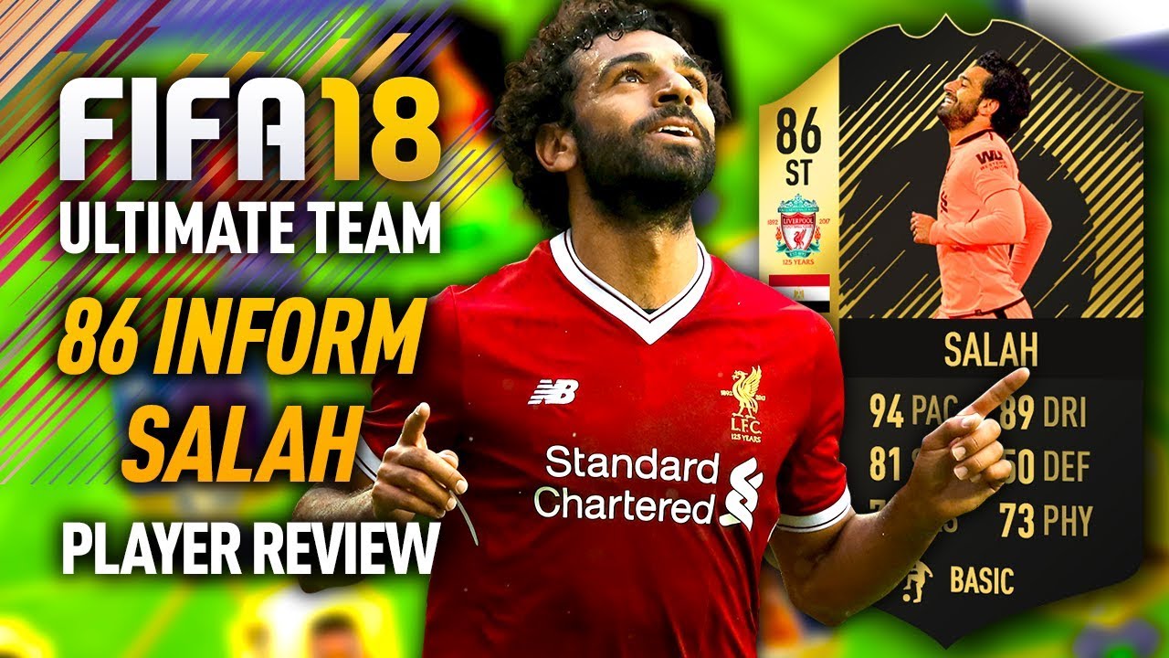 FIFA 18 IF SALAH (86) *STRIKER* PLAYER REVIEW! FIFA 18 ULTIMATE TEAM!