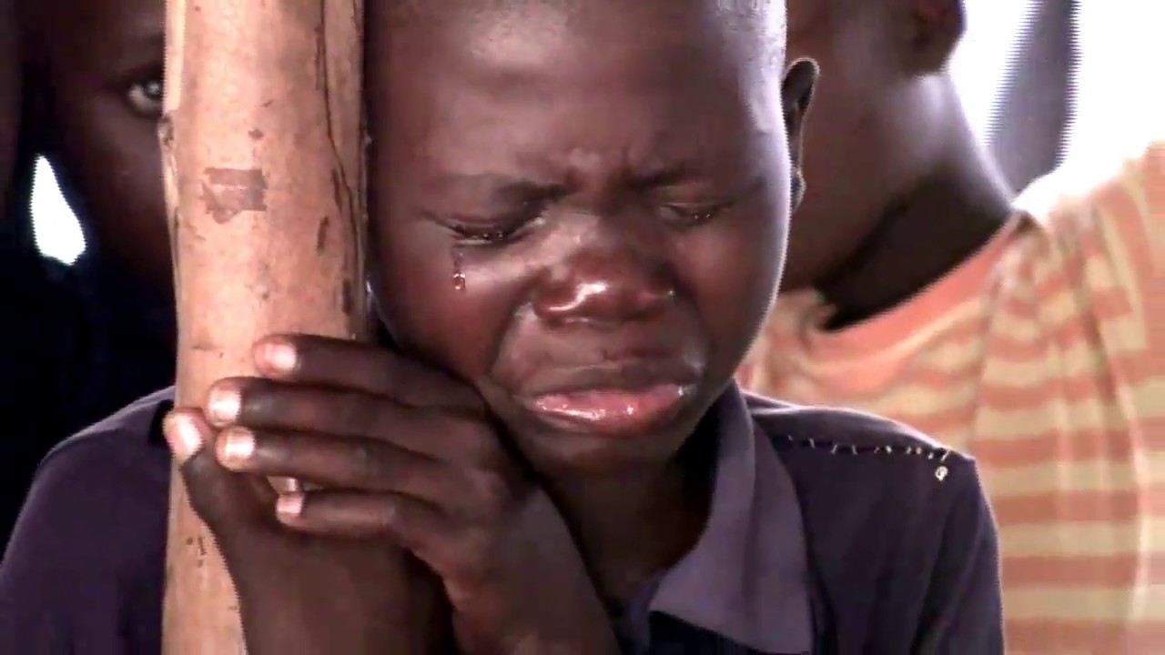 BOY CRYING AS THE HOLY SPIRIT FALLS