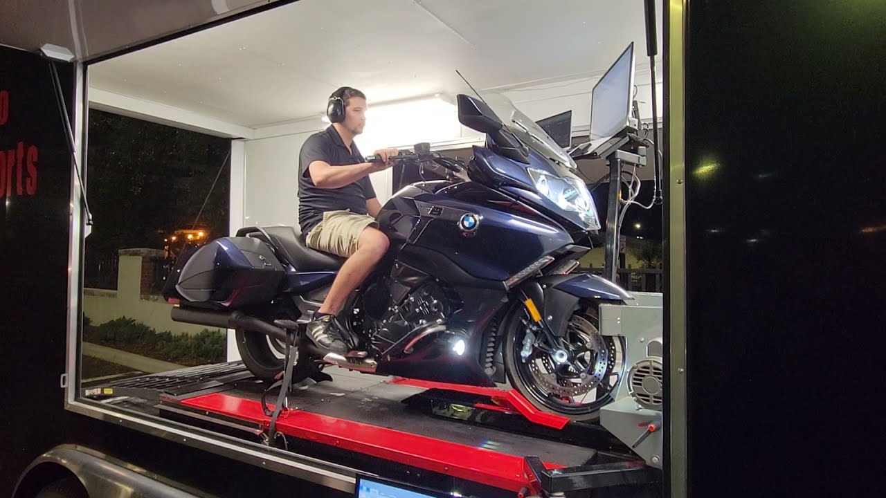 1st time Dyno test of my 2019 Bmw K1600b Stock + Remus exhaust
