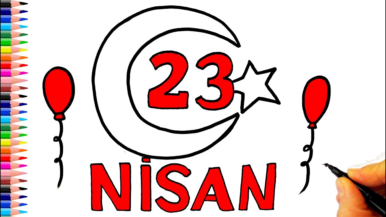 23 Nisan Resmi &Ccedil;izimi 🎈 Kolay 23 Nisan Resmi &Ccedil;izimi - 23 Nisan Resimleri - 23 Nisan &Ccedil;izimleri