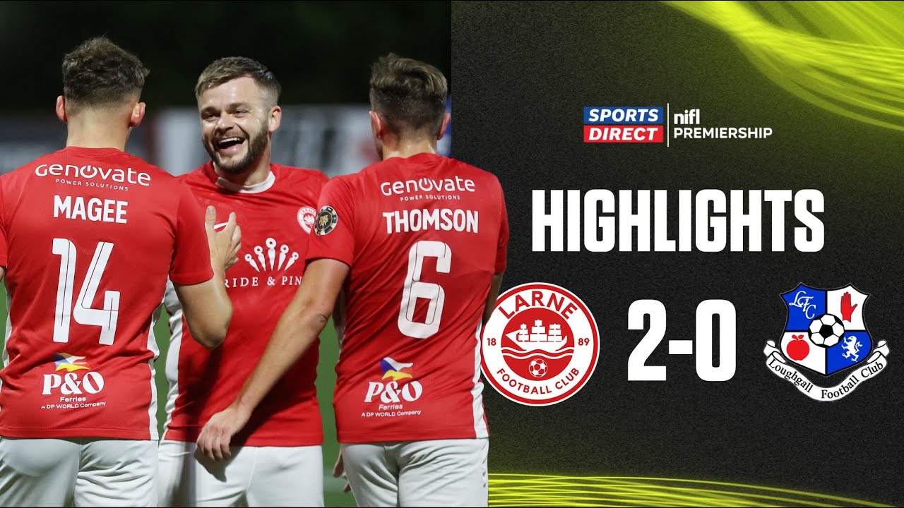 Benji Magee scores! | Larne 2-0 Loughgall | #sportsdirectprem