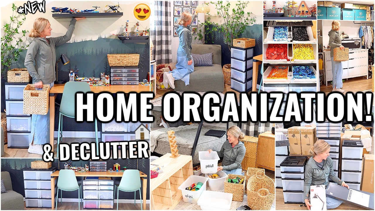 HOME ORGANIZATION IDEAS!!😍 CLEAN & ORGANIZE WITH ME | DECLUTTERING AND ORGANIZING MOTIVATION