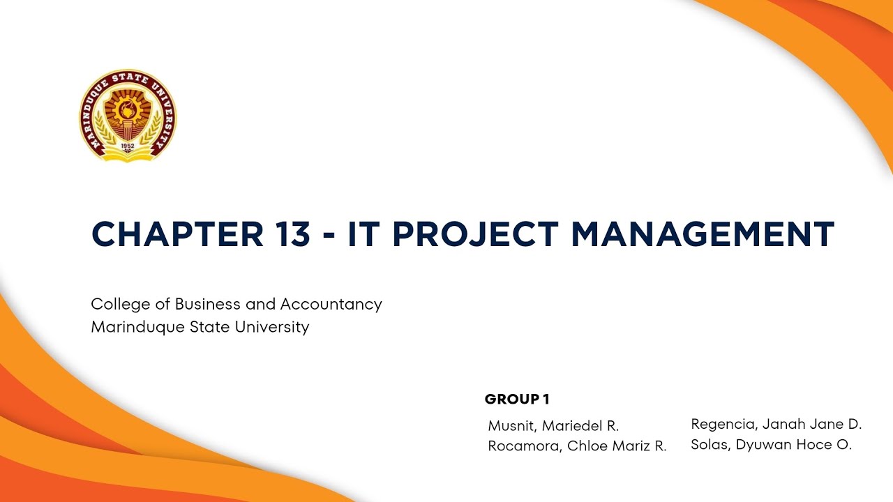 Chapter 13 - IT Project Management | Auditing in CIS Environment