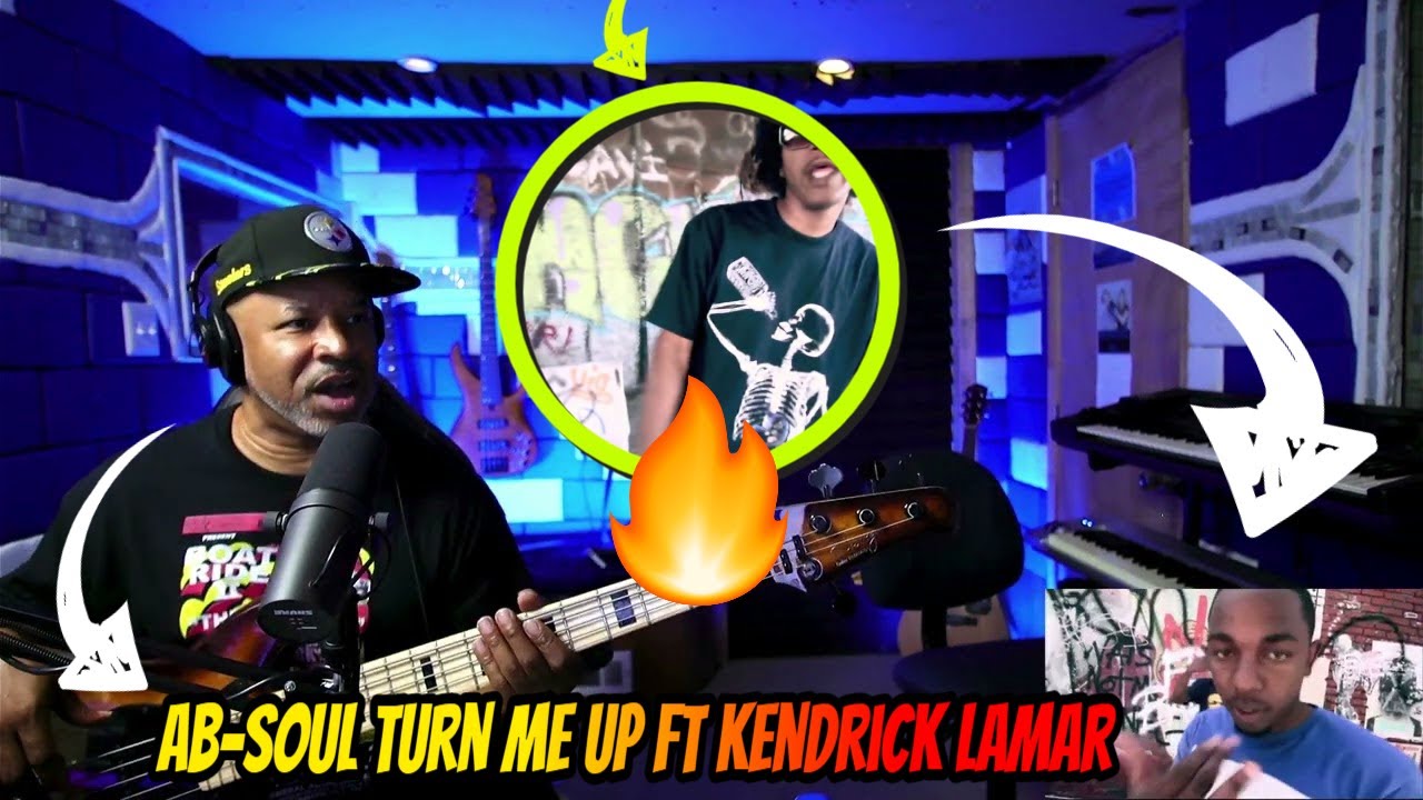 Ab-Soul Turn Me Up ft Kendrick Lamar - Guitar / Bass Freestyle with Producer Reaction