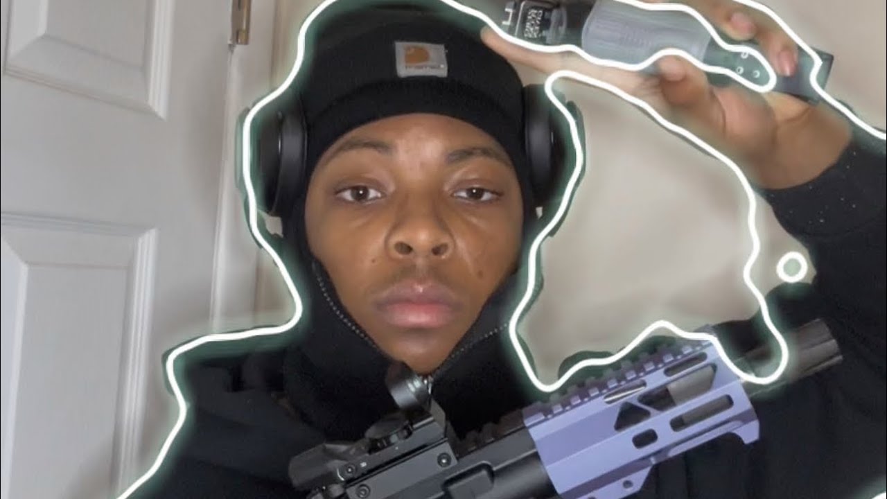 TRAPPED OUT YN HOOD GUN REVIEW NEW (MICRO ARP) PT.1 🏚️🫣🔥🔥
