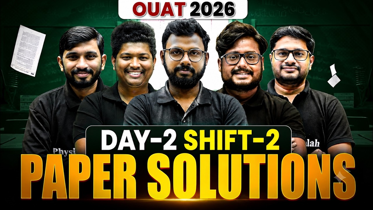 OUAT 2026 Paper Solution | 2nd July Shift 2 | Memory Based Question Answer Key | PW Odisha #ouat