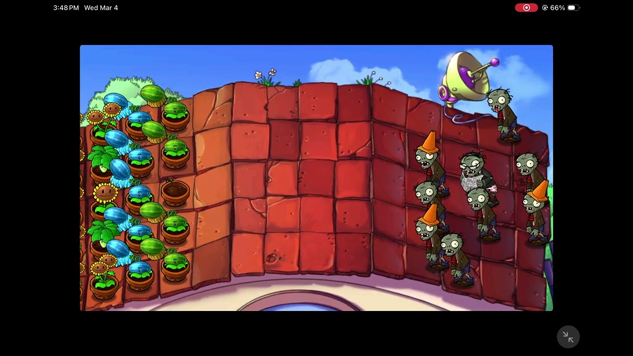 Plants vs. Zombies™ - Survival: Roof (Walktrough)