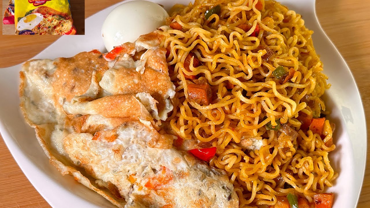Learn How To Make The Most Delicious Fried Indomie Noodles & Egg