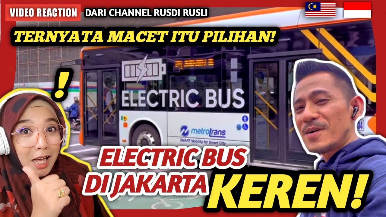 🇲🇾🇮🇩 ELECTRIC BUS DI JAKARTA KEREN HARUS DICOBA JIKA KESANA! Transportasi Yang Lebih Aman & Hemat 👍