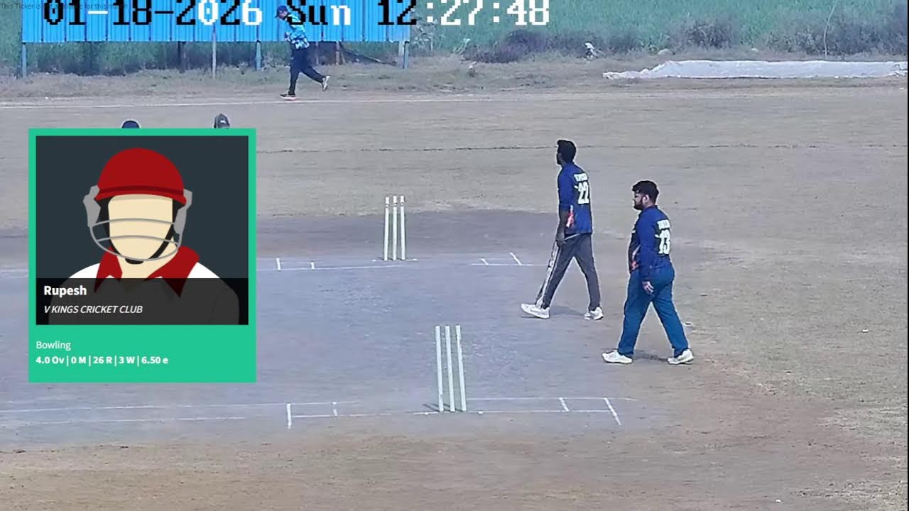 V KINGS CRICKET CLUB  VS  ROYAL BATTLE GROUP (RBG)