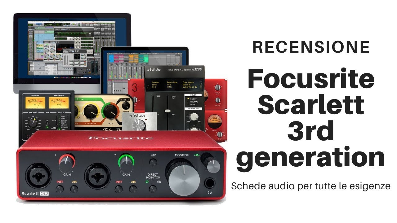 Focusrite Scarlett 2i2 3rd generation Ita Recensione