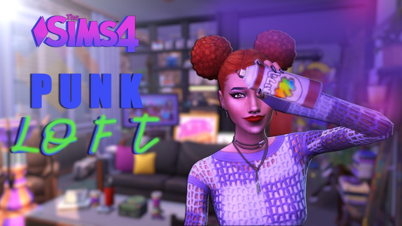 ⚡ Graffiti, Neon & Chaos: Building a Street Artist's Loft in The Sims 4 | no CC | CAS + Stop Motion
