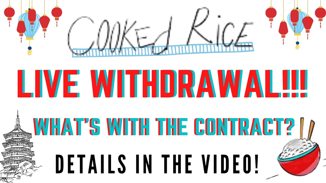 Cooked Rice On Avax Network | Live Withdrawal! 😃