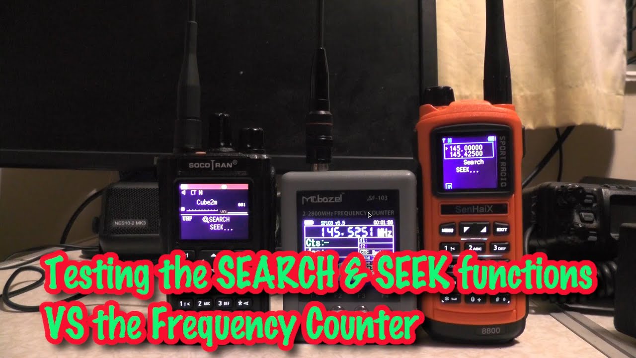 Search and seek VS the frequency counter