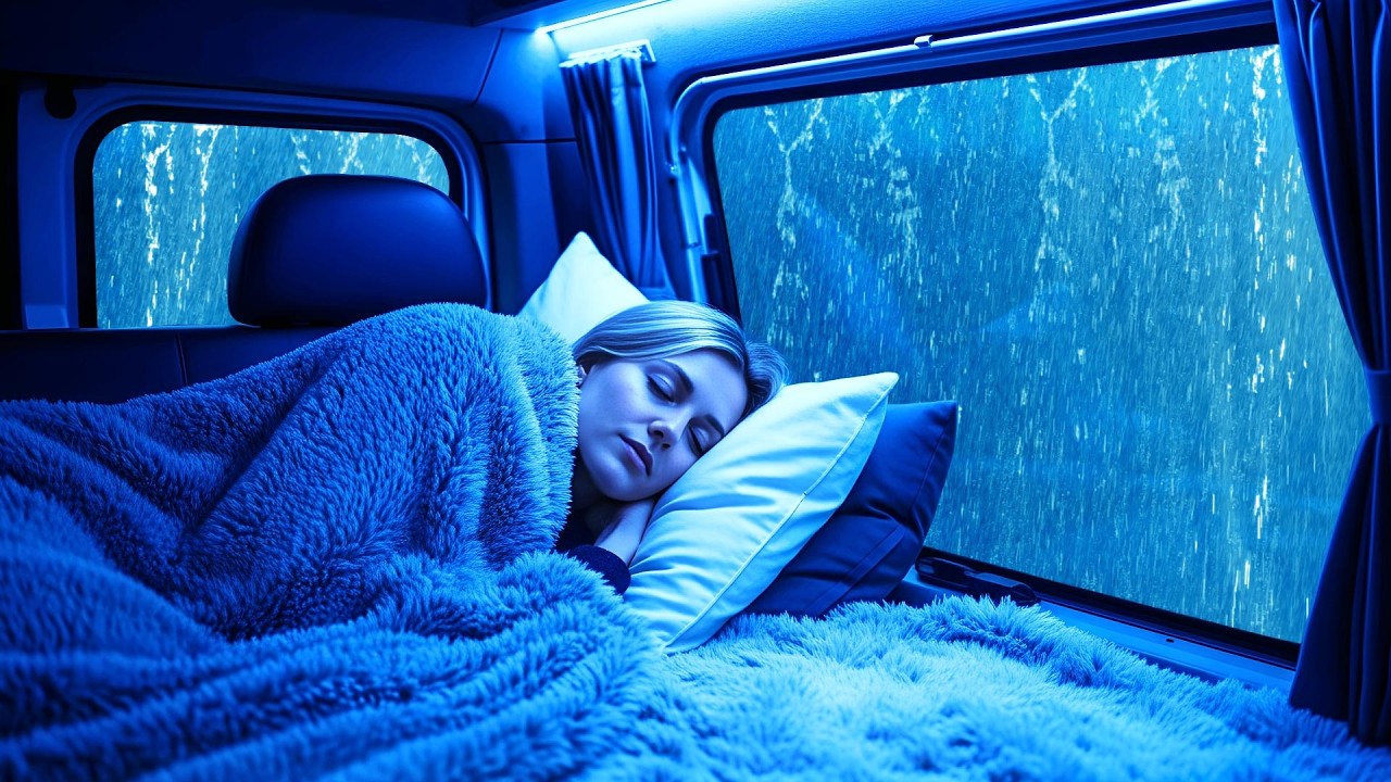 Rain Sounds for Sleep 🚗 Car Ambience to Relax, Destress & Sleep Fast Tonight