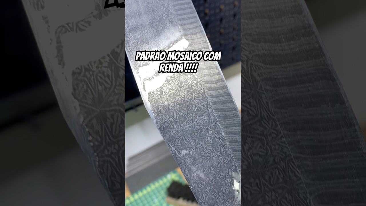 Finaliza&ccedil;&atilde;o forjamento de padr&atilde;o mosaico rendado !!! Cuteleiro @D.Francaknives  #cutelaria