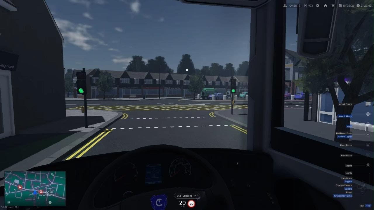 Route EL6 from South Croydon bus garage to Woodside fire stn  'custom'