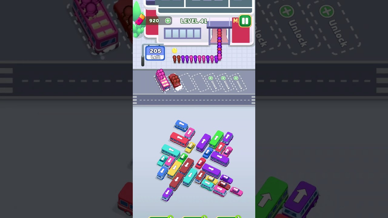 Bus Escape Traffic Jam Level 41  #games #gameplay #gaming #busescape #busescapetrafficjam