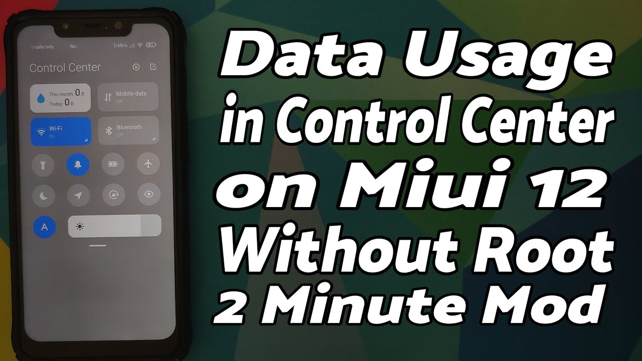 MIUI 12 | Enable Data Usage in Control Center | Without Root | 2 Minute Mod