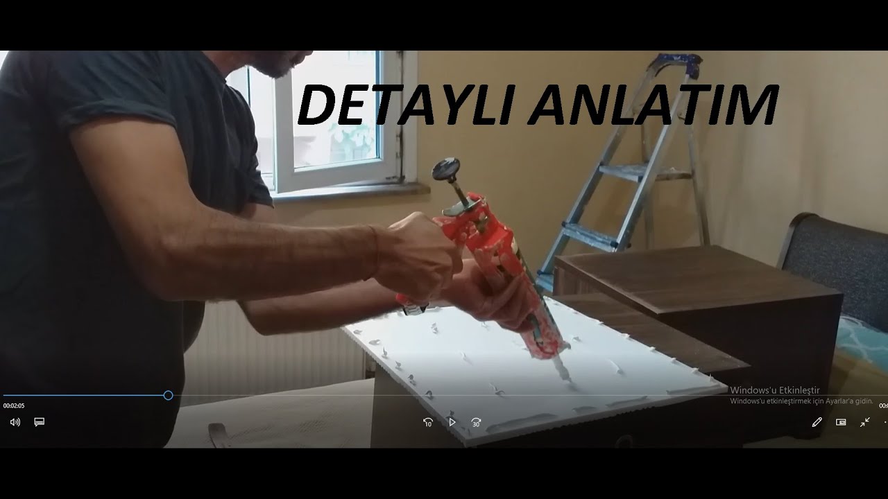 Evde Tavan Kaplama (Köpük stropiyer) Nasıl Yapılır- kaç paraya mal olur- Uygulamalı anlatım