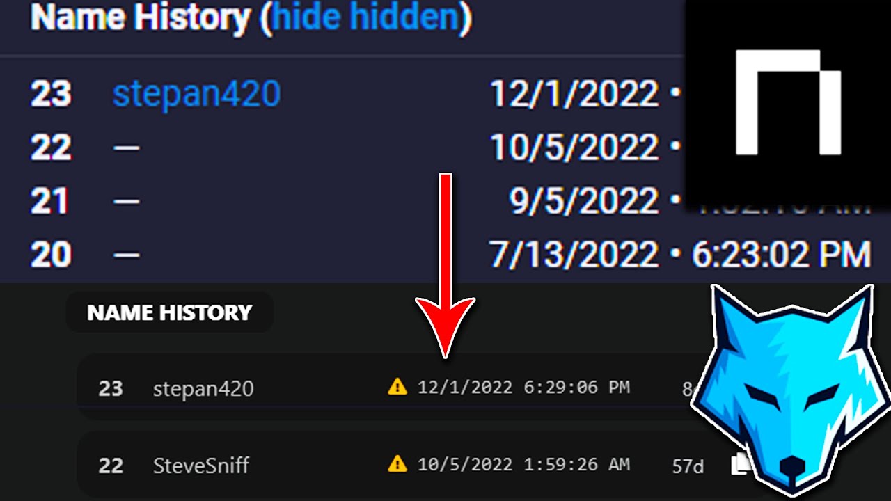 How to view hidden name history on NameMC (UPDATED 2023)