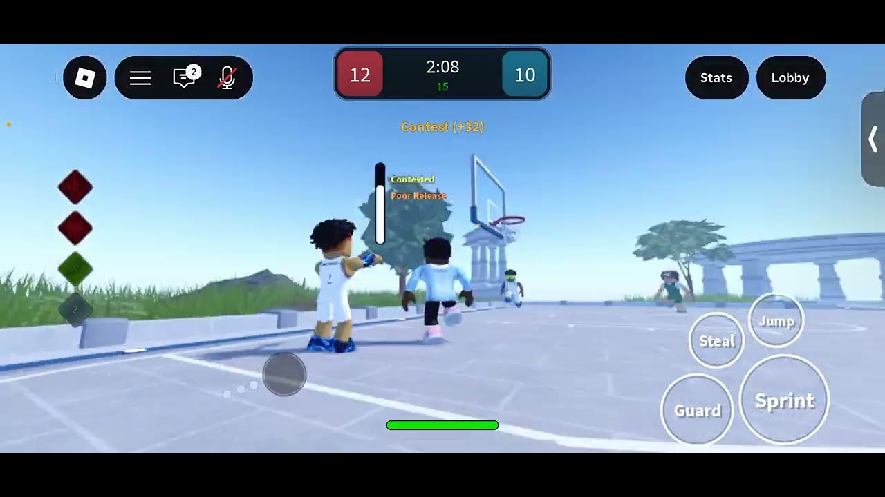 Doing a 2v2 in basketball stars 3 with my friends and my cousin