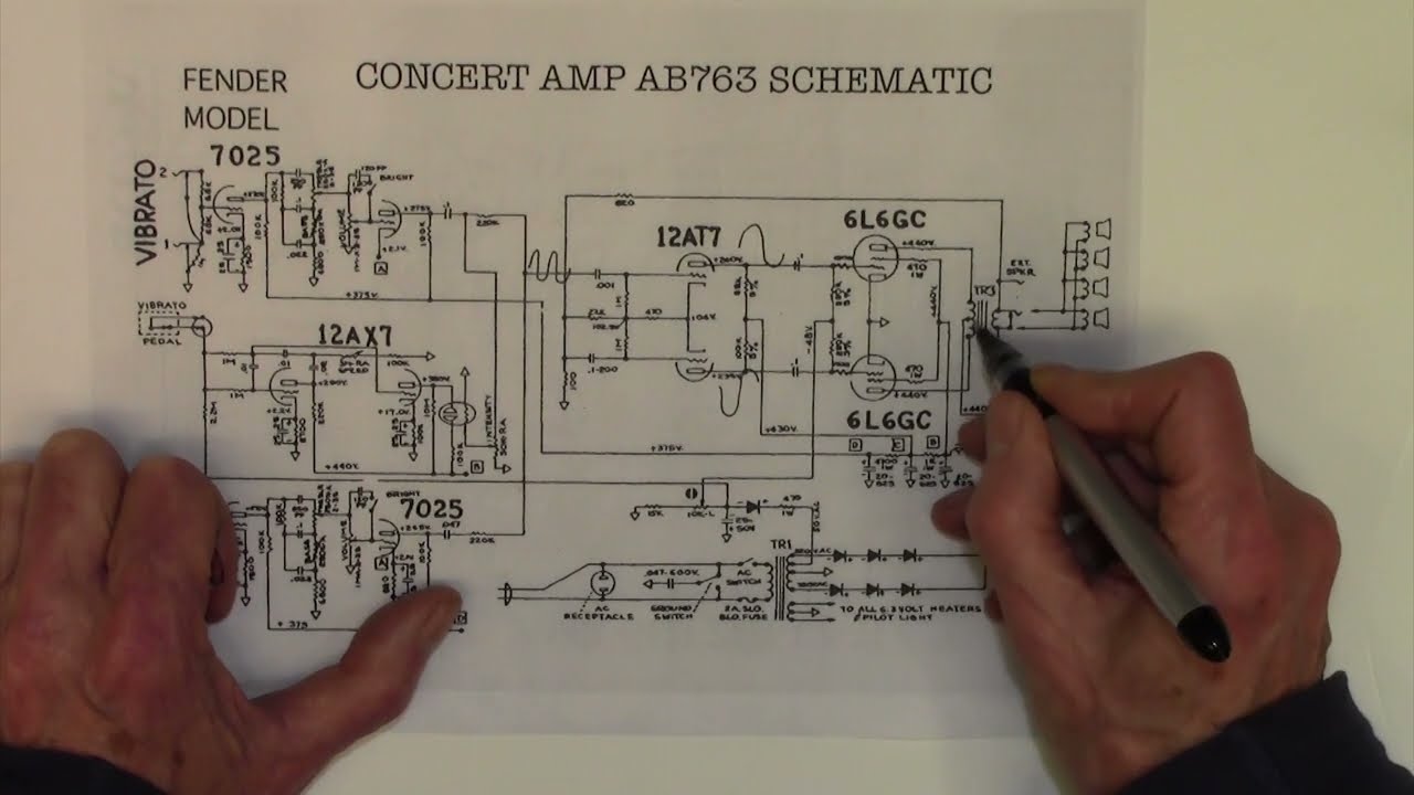 How to read guitar amplifier schematics
