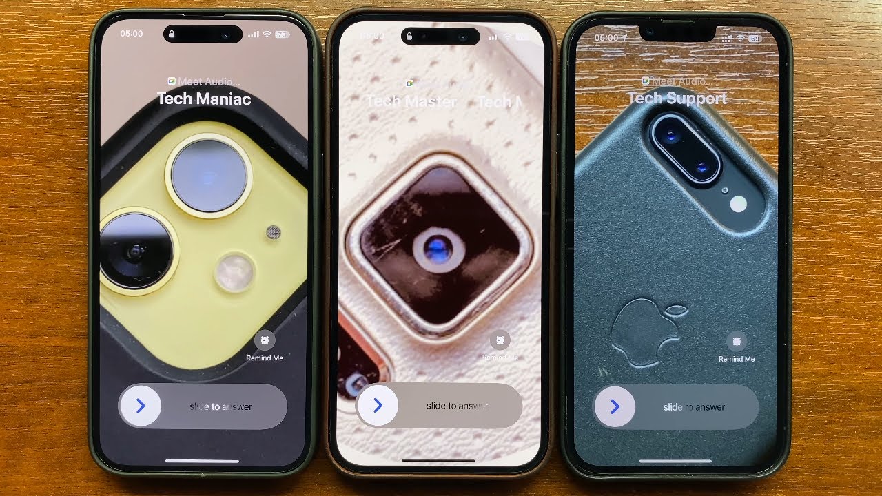 iPhone 15 Pro Max vs iPhone 14 Pro Max vs iPhone 13 Pro Max Google Meet (Ex-Duo App) Incoming Call