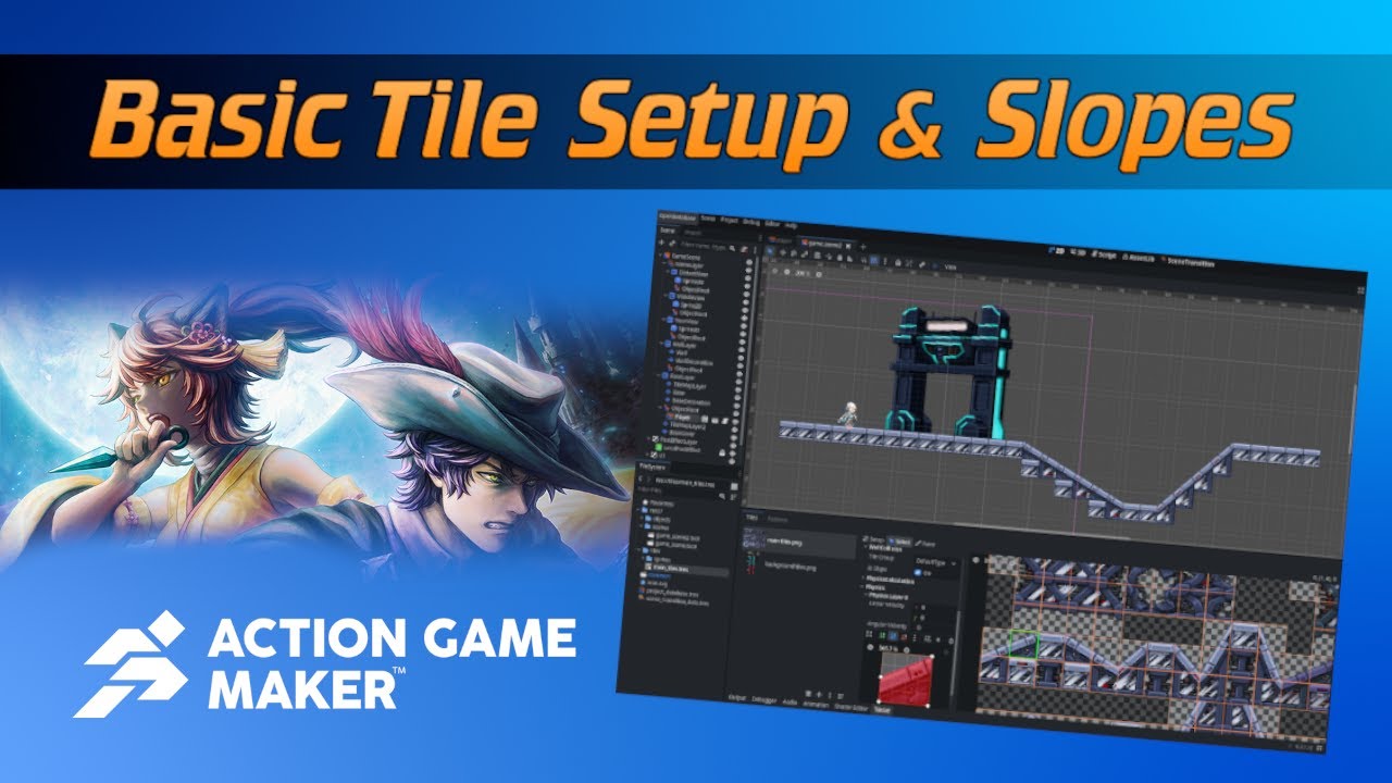 Basic Tile Setup & Slopes - Action Game Maker Godot