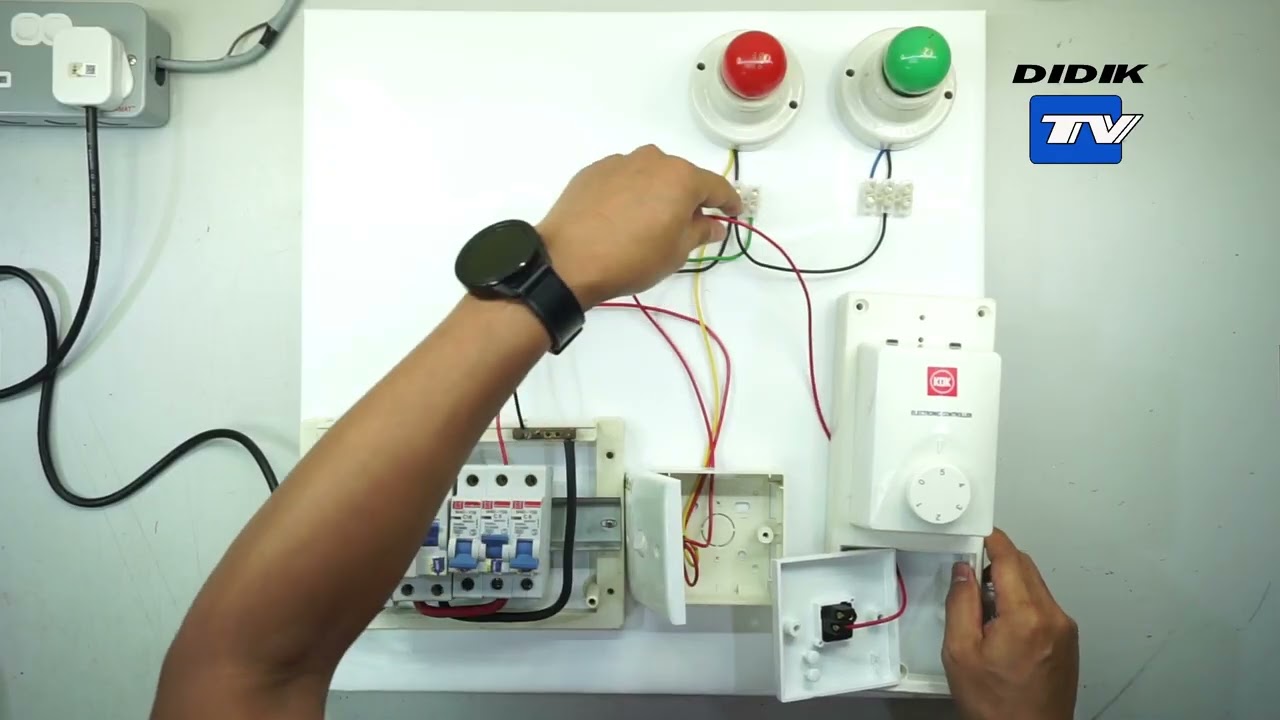 Pendawaian Litar Lampu & Kipas Mengunakan Alatur Kipas